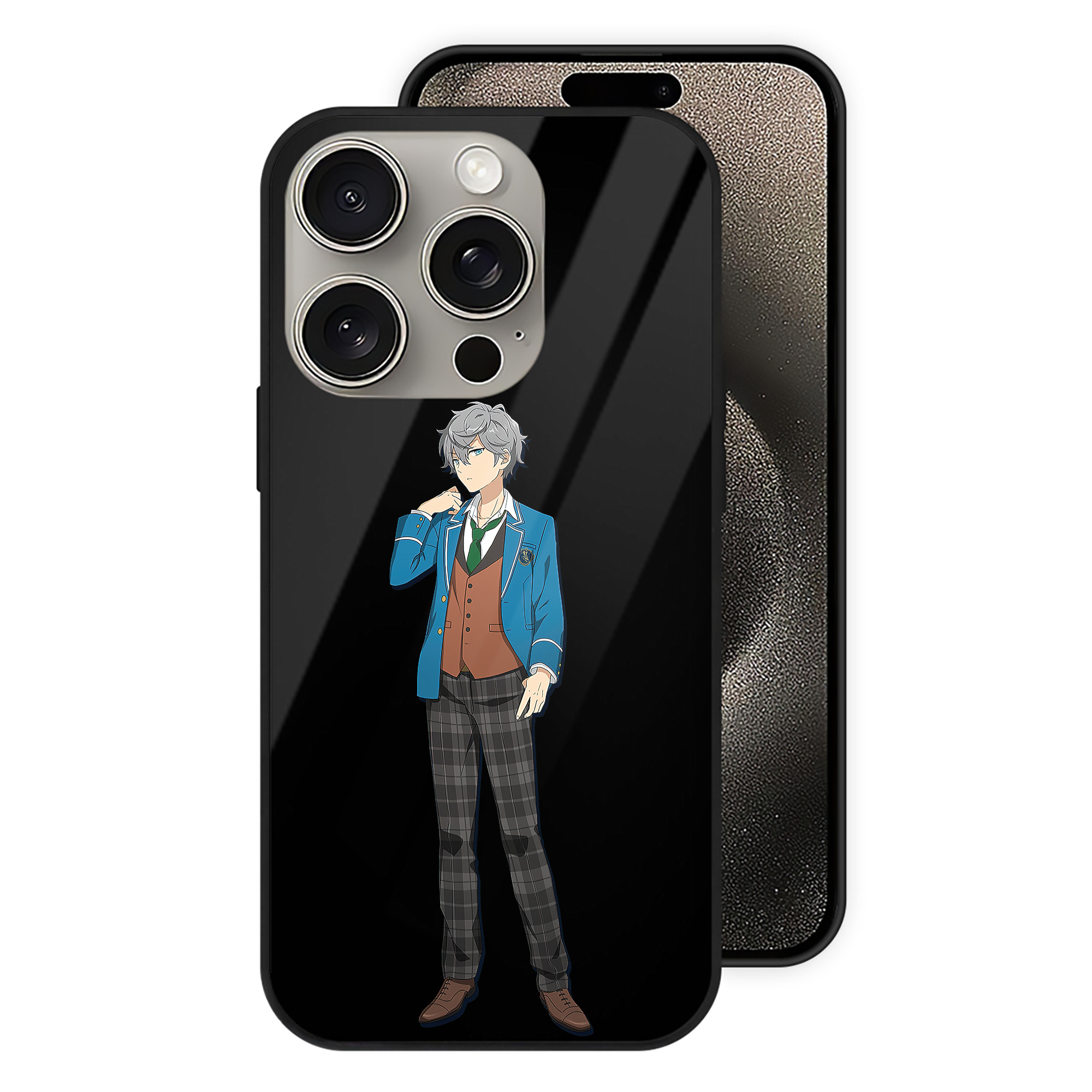 （画像用） あんさんぶるスターズ! Ensemble Stars 【iPhone15Pro対応】スマホケース 耐衝撃＆黄変防止 背面ガラス