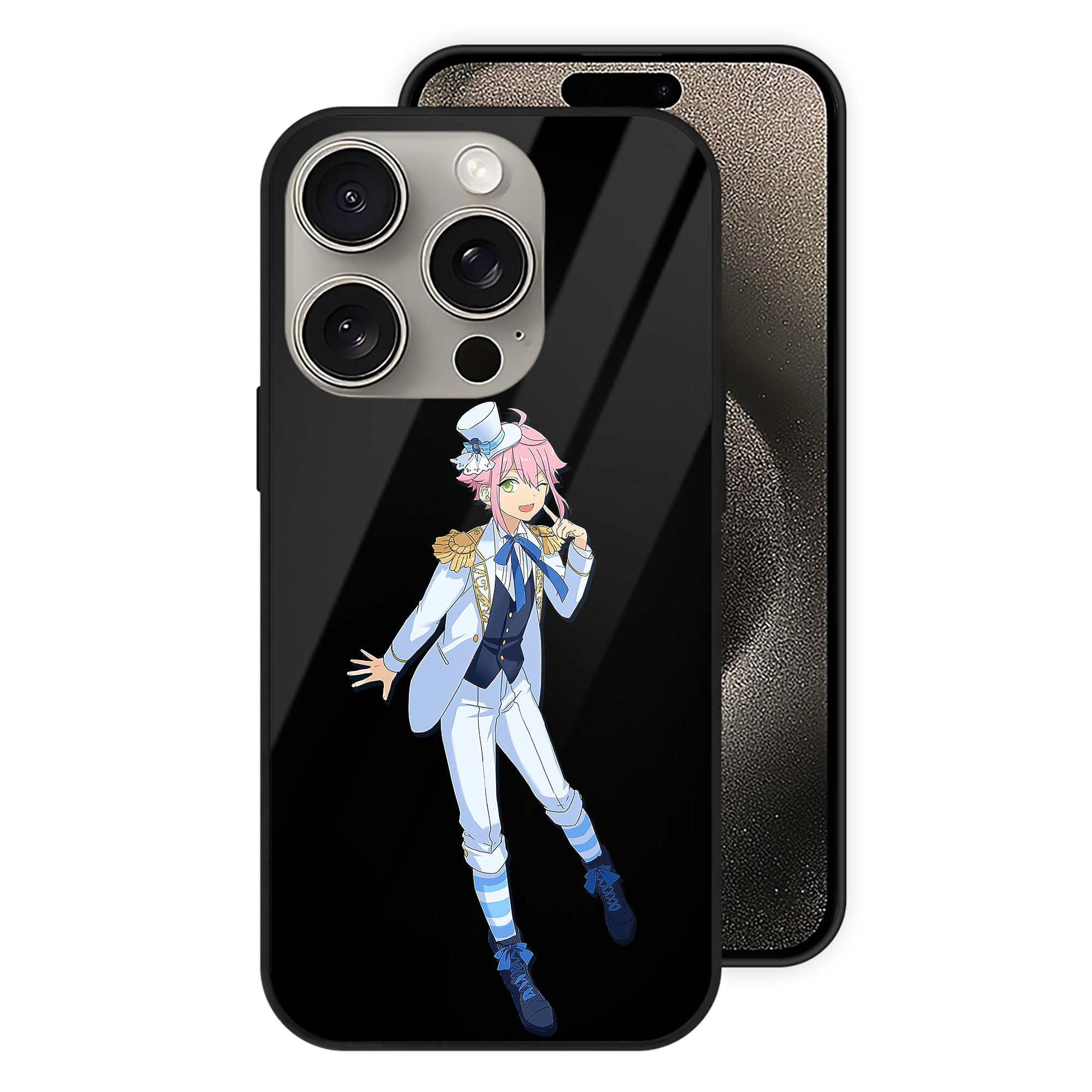 （画像用） あんさんぶるスターズ! Ensemble Stars 【iPhone15Pro対応】スマホケース 耐衝撃＆黄変防止 背面ガラス