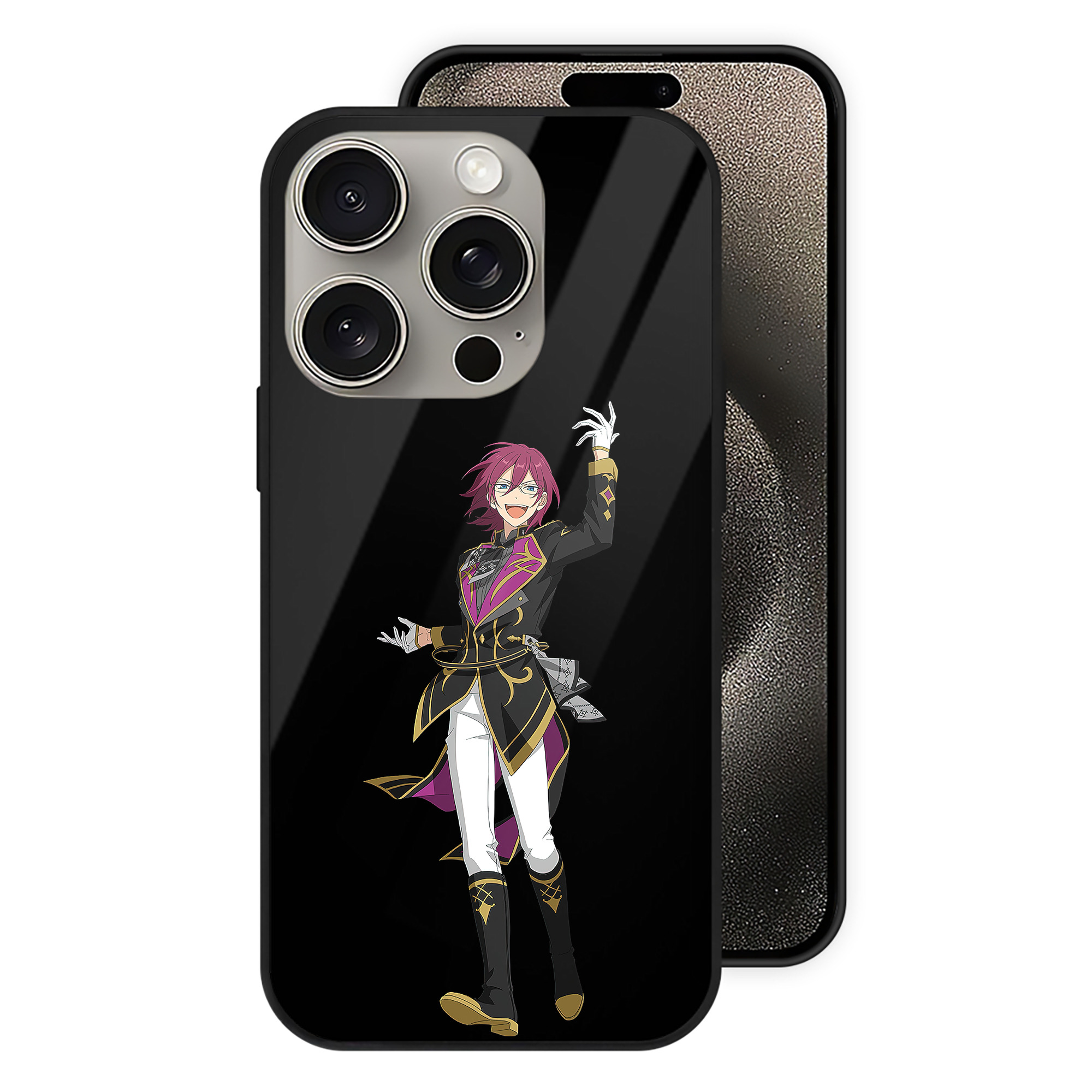 （画像用） あんさんぶるスターズ! Ensemble Stars 【iPhone15Pro対応】スマホケース 耐衝撃＆黄変防止 背面ガラス