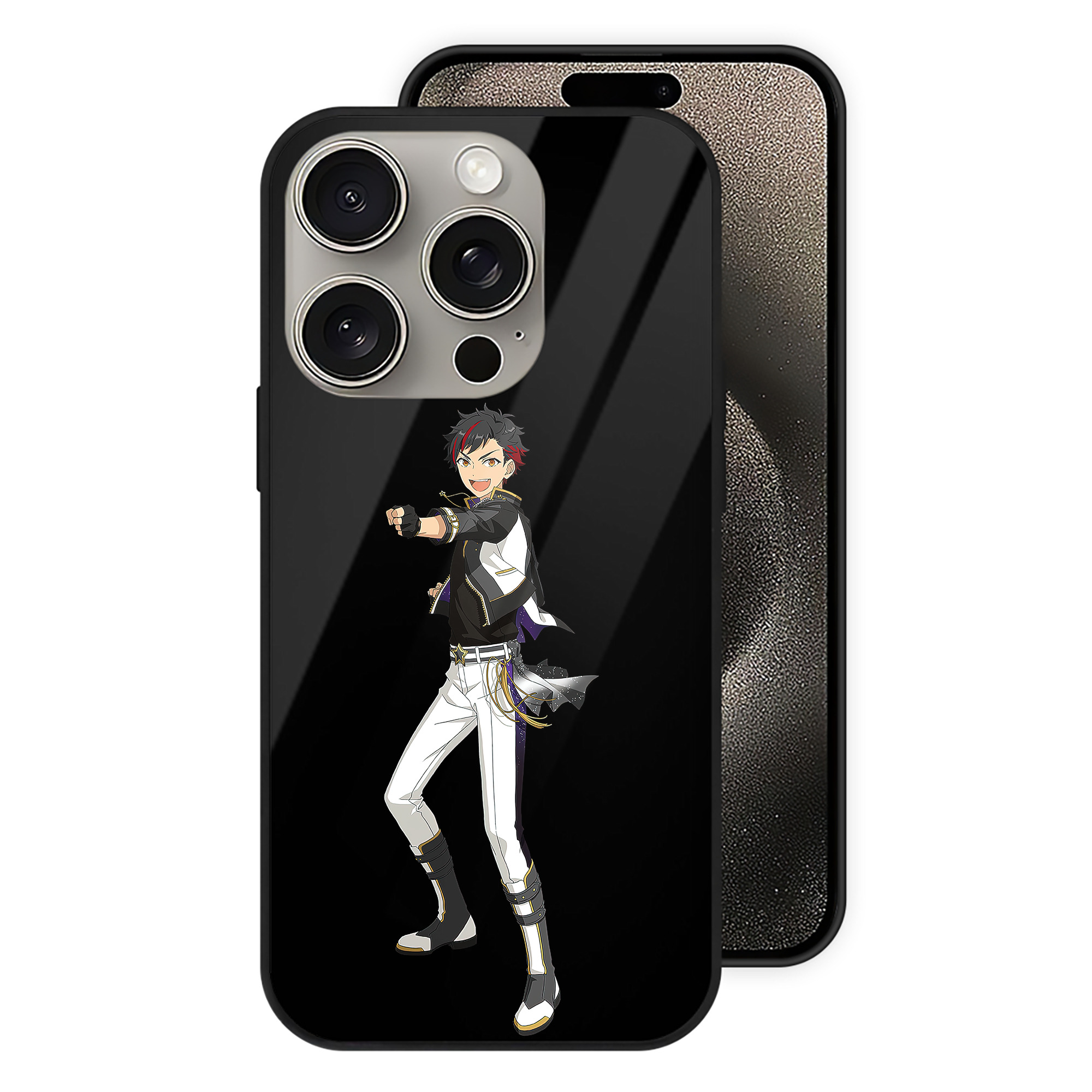（画像用） あんさんぶるスターズ! Ensemble Stars 【iPhone15Pro対応】スマホケース 耐衝撃＆黄変防止 背面ガラス