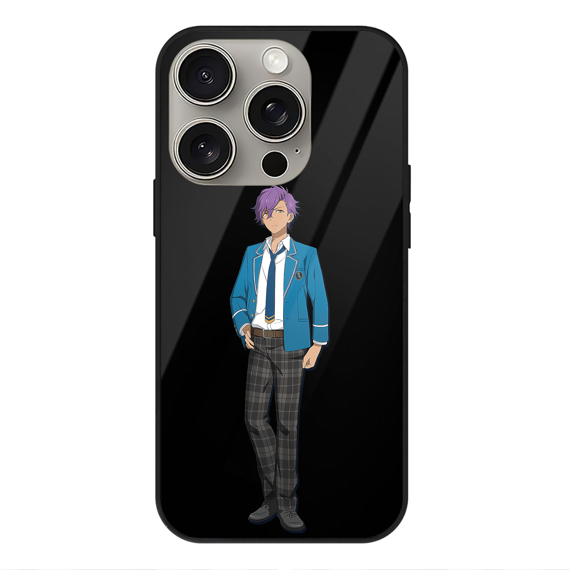 （画像用） あんさんぶるスターズ! Ensemble Stars 【iPhone15Pro対応】スマホケース 耐衝撃＆黄変防止 背面ガラス