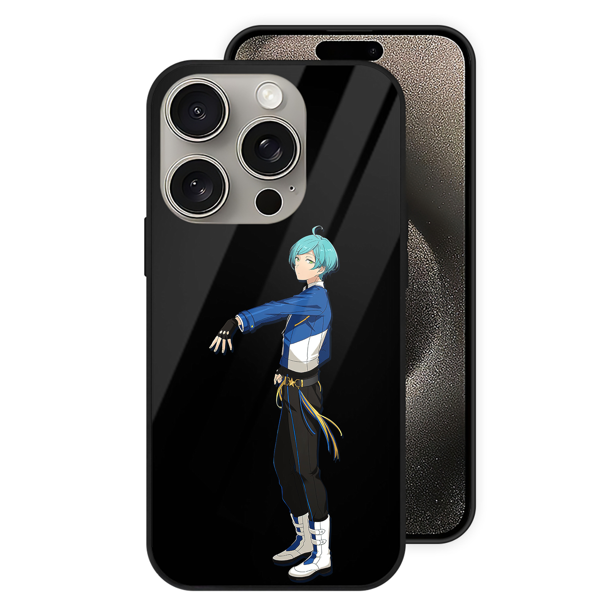 （画像用） あんさんぶるスターズ! Ensemble Stars 【iPhone15Pro対応】スマホケース 耐衝撃＆黄変防止 背面ガラス