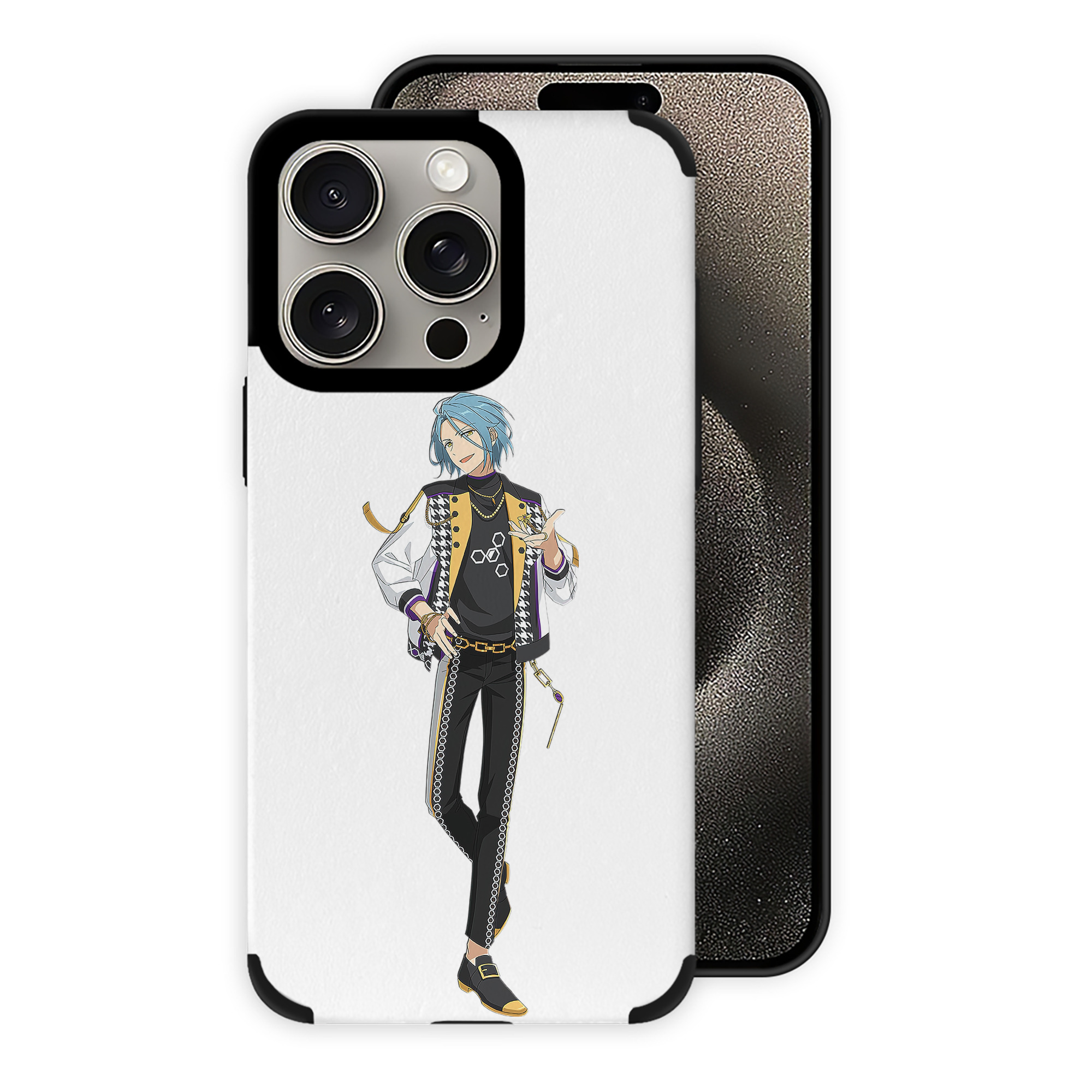 （画像用） あんさんぶるスターズ! Ensemble Stars 【iPhone15ProMax対応】 PUレザー スマホケース 耐衝撃＆黄変防止
