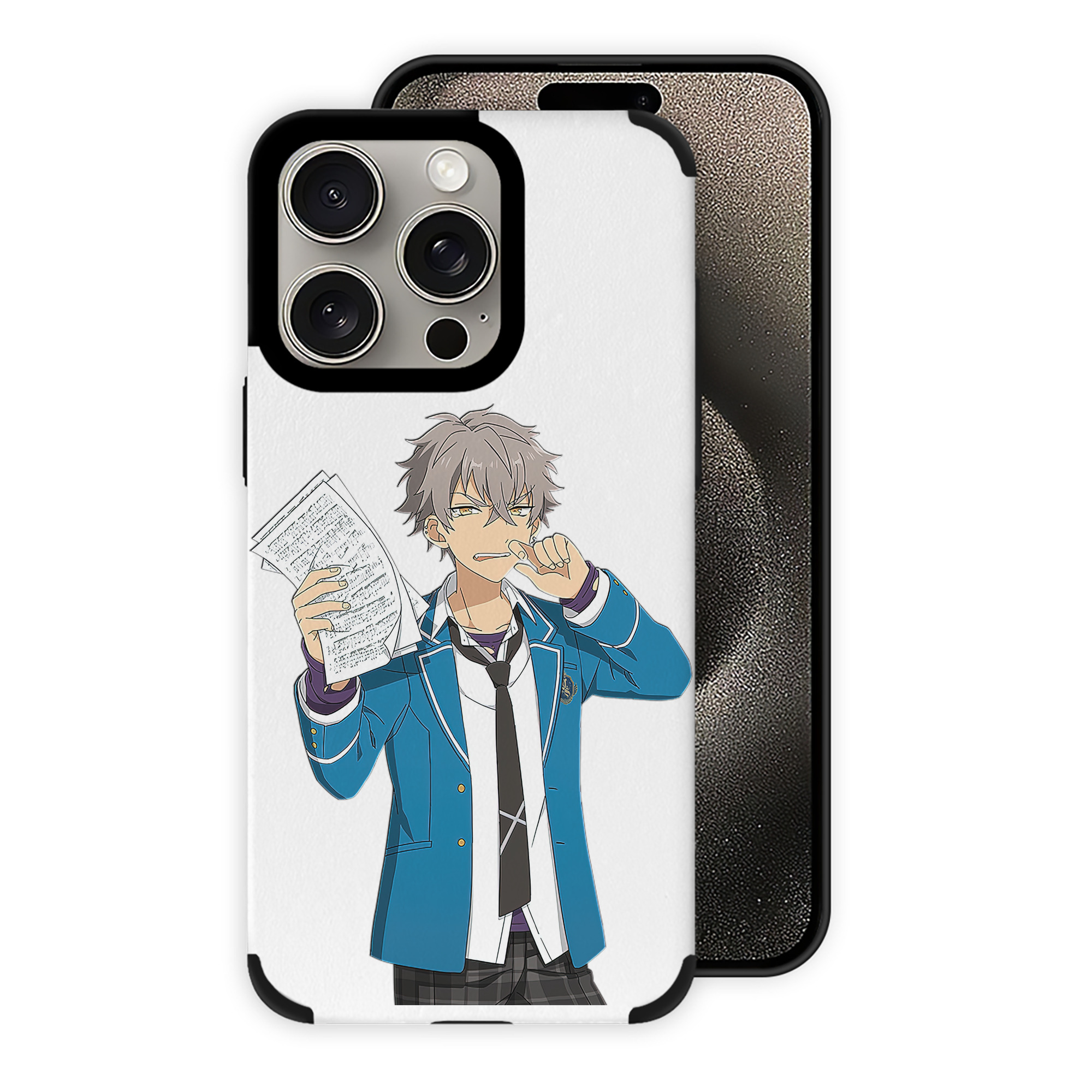 （画像用） あんさんぶるスターズ! Ensemble Stars 【iPhone15ProMax対応】 PUレザー スマホケース 耐衝撃＆黄変防止