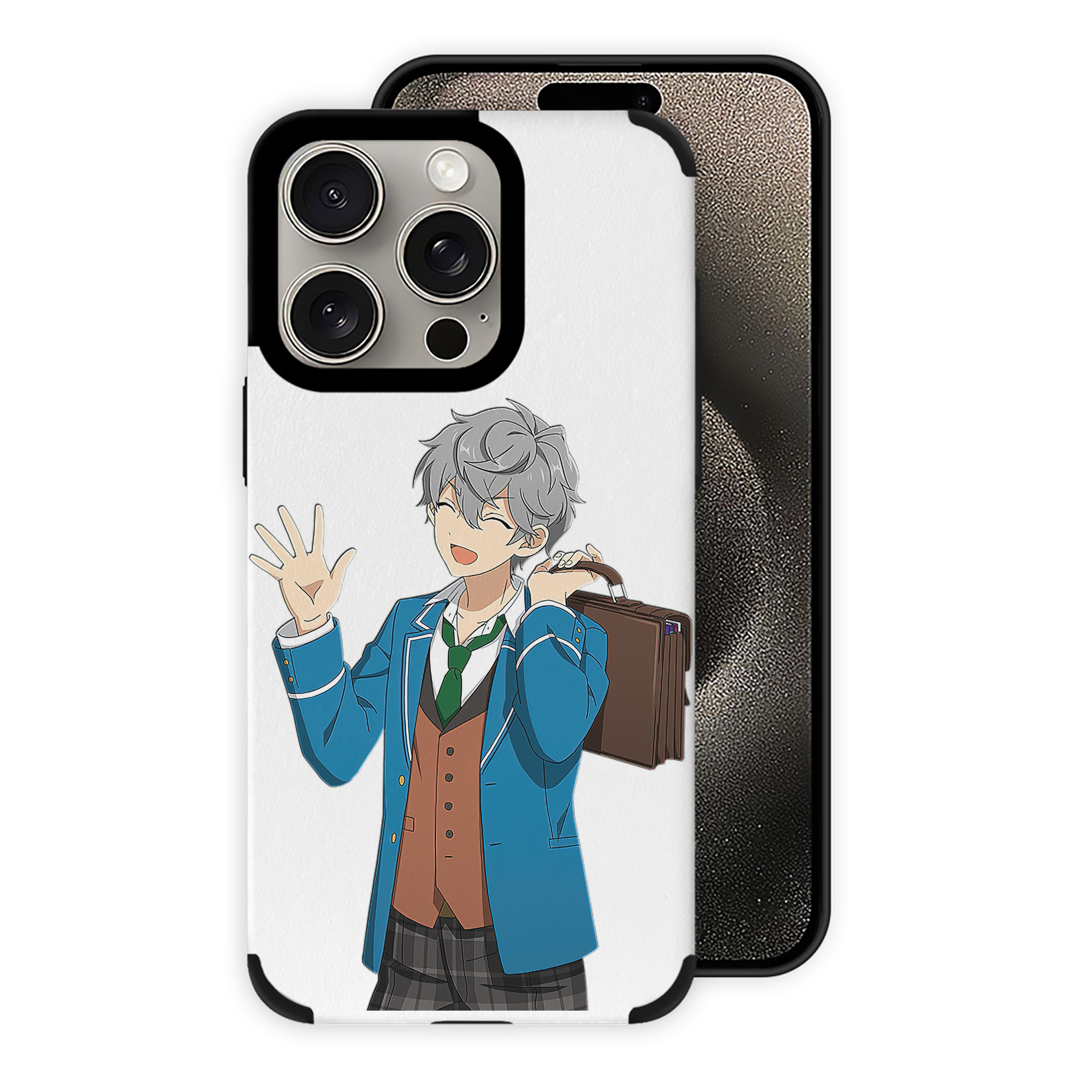 （画像用） あんさんぶるスターズ! Ensemble Stars 【iPhone15ProMax対応】 PUレザー スマホケース 耐衝撃＆黄変防止