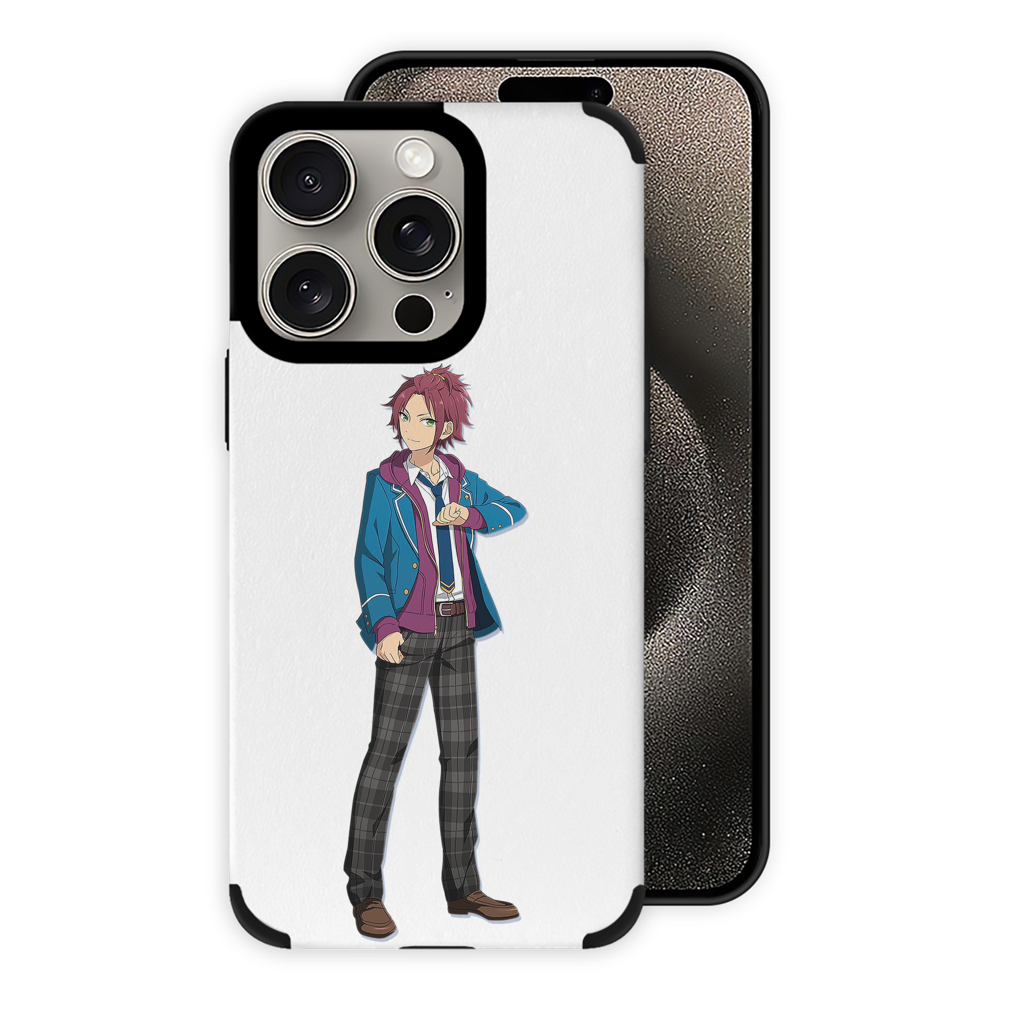 （画像用） あんさんぶるスターズ! Ensemble Stars 【iPhone15ProMax対応】 PUレザー スマホケース 耐衝撃＆黄変防止