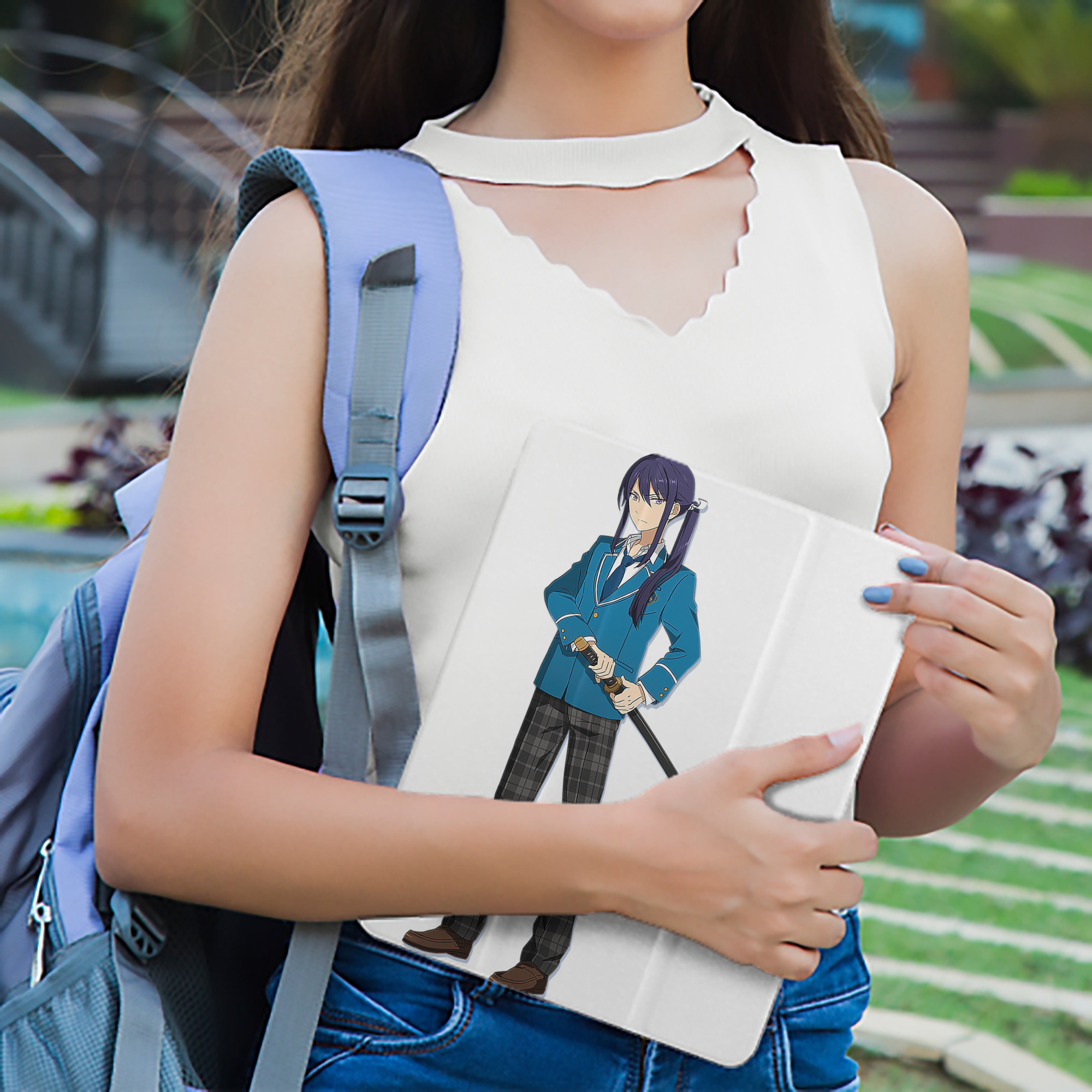あんさんぶるスターズ! Ensemble Stars IPad ケース ペン収納付き 三つ折りスタンド PUレザー×シリコン 対応機種9.5/10.5/10.9インチ