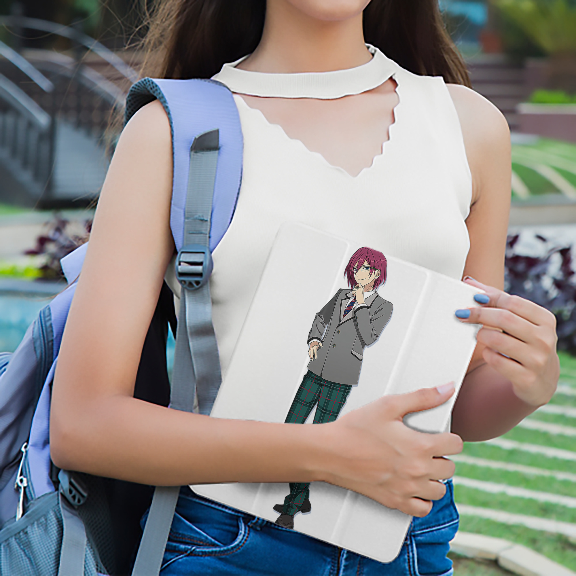 あんさんぶるスターズ! Ensemble Stars IPad ケース ペン収納付き 三つ折りスタンド PUレザー×シリコン 対応機種9.5/10.5/10.9インチ