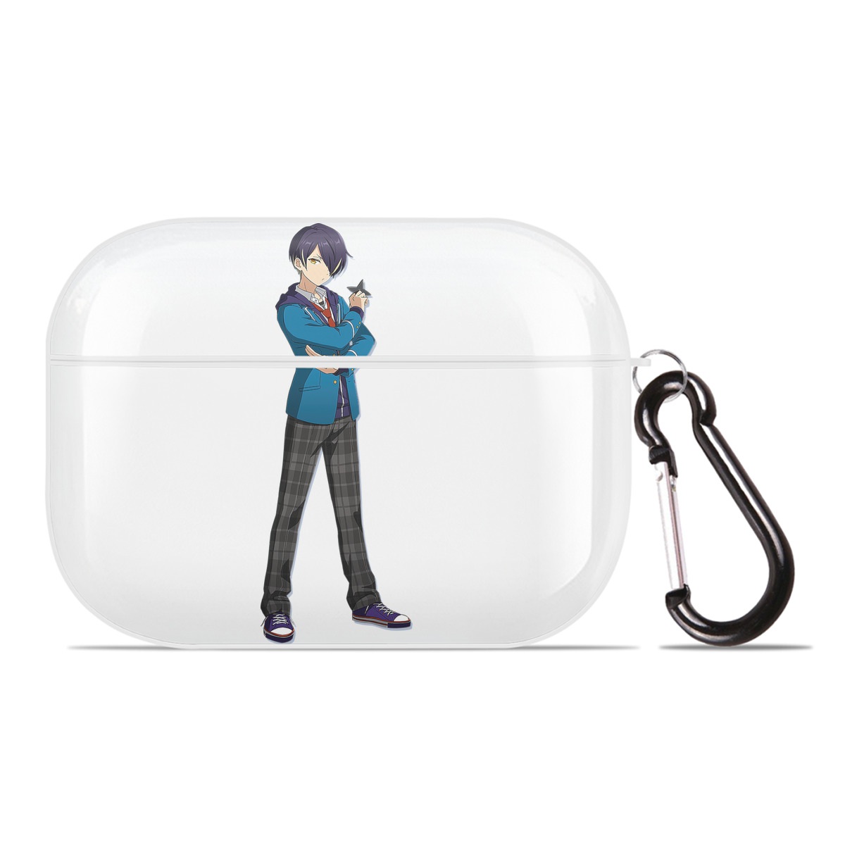 （画像用） あんさんぶるスターズ! Ensemble Stars 【AirPods Pro用】ハードシェル保護ケース 耐衝撃・防指紋・カラビナ付き商品仕様