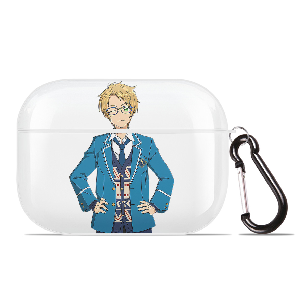 （画像用） あんさんぶるスターズ! Ensemble Stars 【AirPods Pro用】ハードシェル保護ケース 耐衝撃・防指紋・カラビナ付き商品仕様