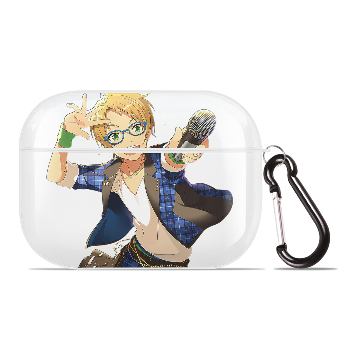 （画像用） あんさんぶるスターズ! Ensemble Stars 【AirPods Pro用】ハードシェル保護ケース 耐衝撃・防指紋・カラビナ付き商品仕様