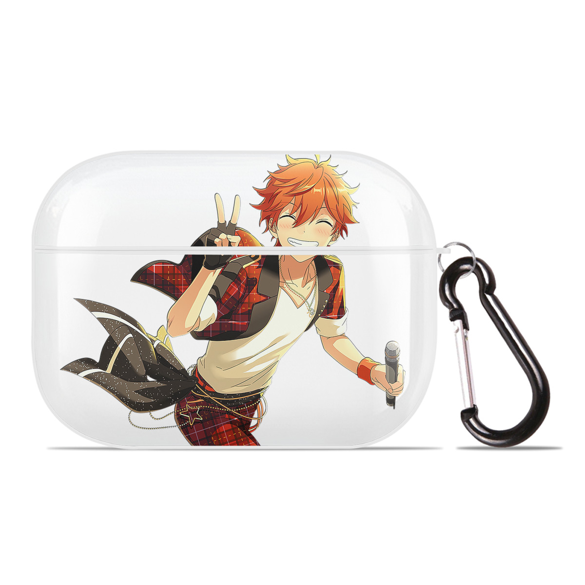 （画像用） あんさんぶるスターズ! Ensemble Stars 【AirPods Pro用】ハードシェル保護ケース 耐衝撃・防指紋・カラビナ付き商品仕様