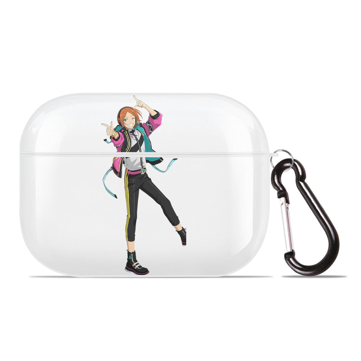 （画像用） あんさんぶるスターズ! Ensemble Stars 【AirPods Pro用】ハードシェル保護ケース 耐衝撃・防指紋・カラビナ付き商品仕様
