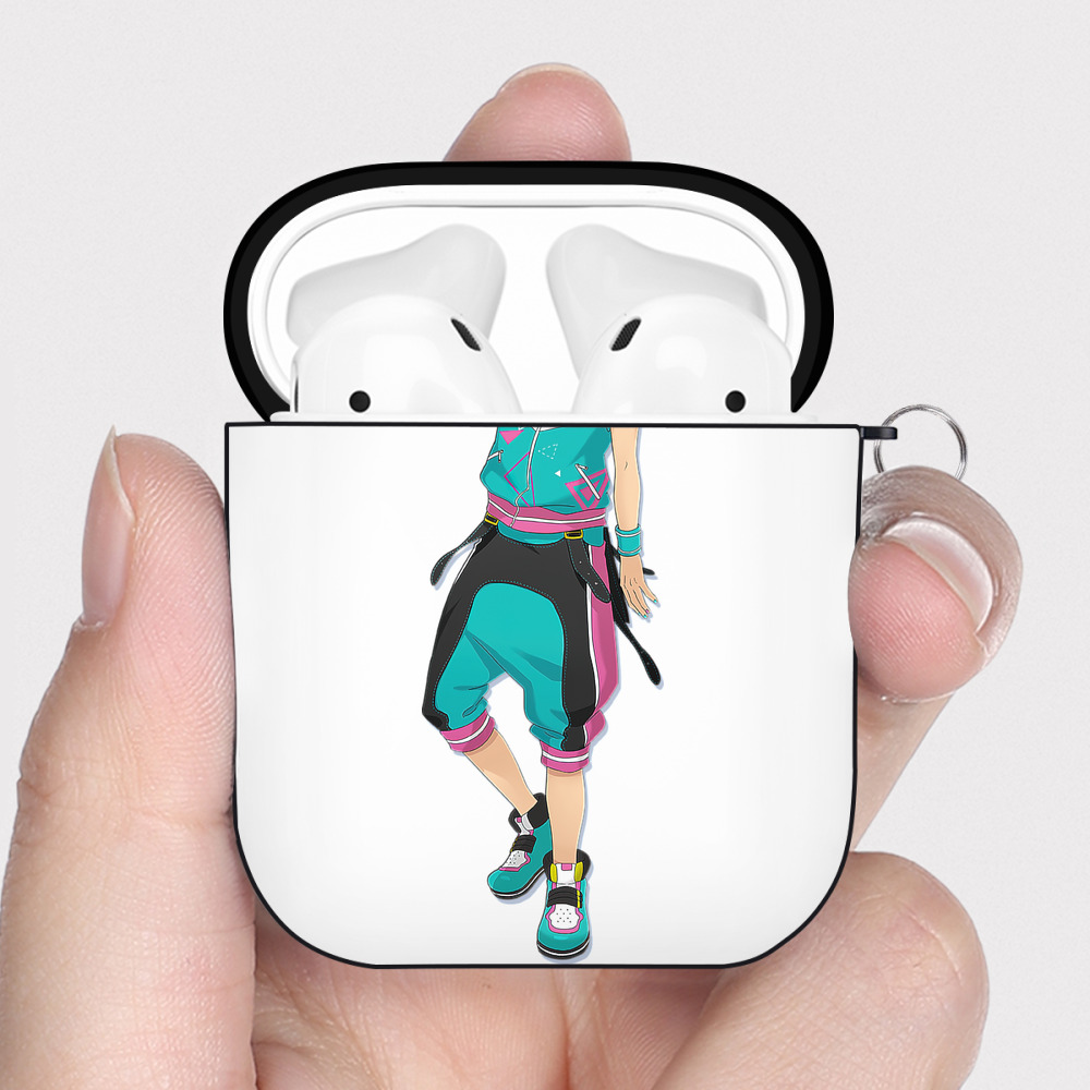 （画像用） あんさんぶるスターズ! Ensemble Stars AirPods 第2世代保護ケース ハードシェル ブラック 耐衝撃・防指紋・カラビナ付き