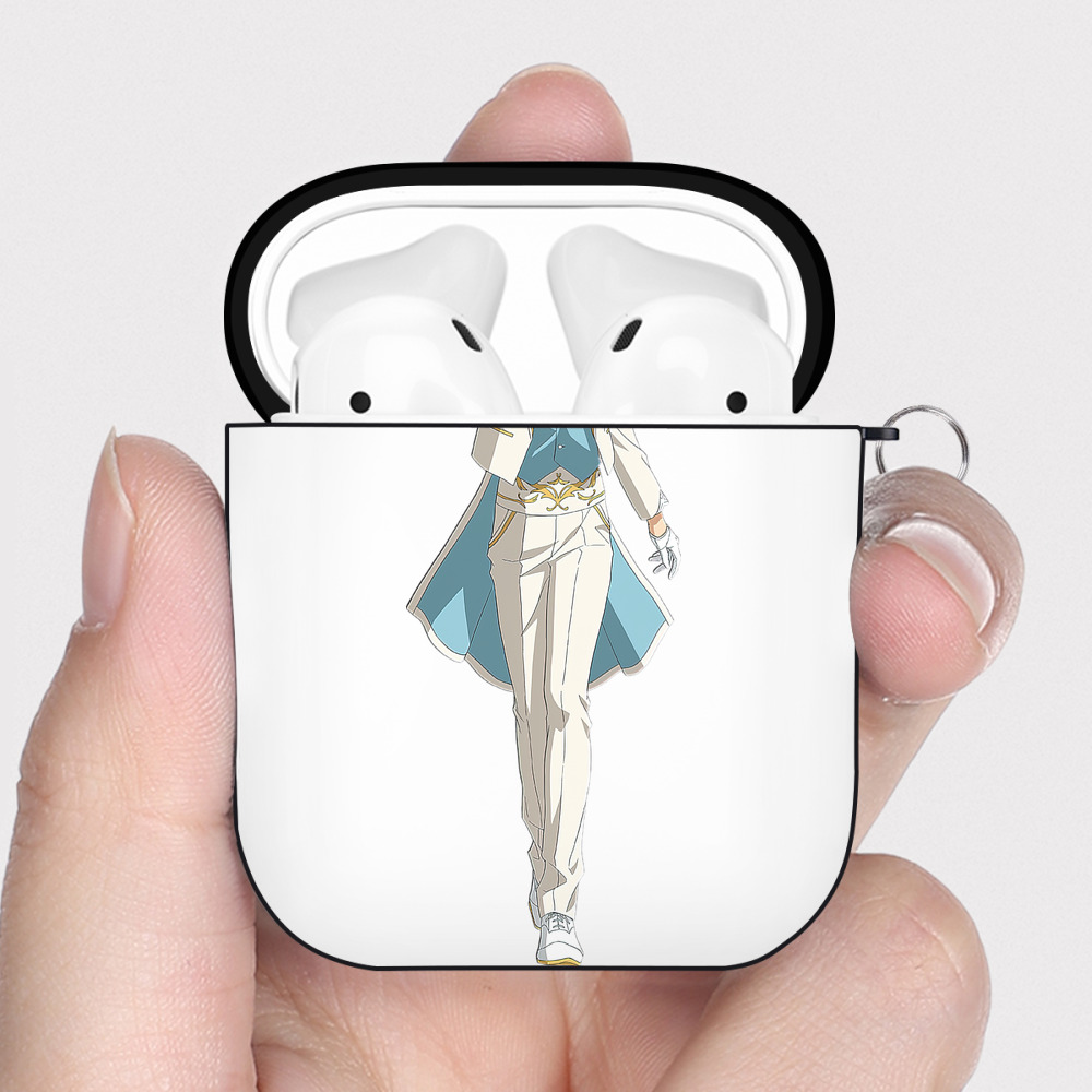 （画像用） あんさんぶるスターズ! Ensemble Stars AirPods 第2世代保護ケース ハードシェル ブラック 耐衝撃・防指紋・カラビナ付き