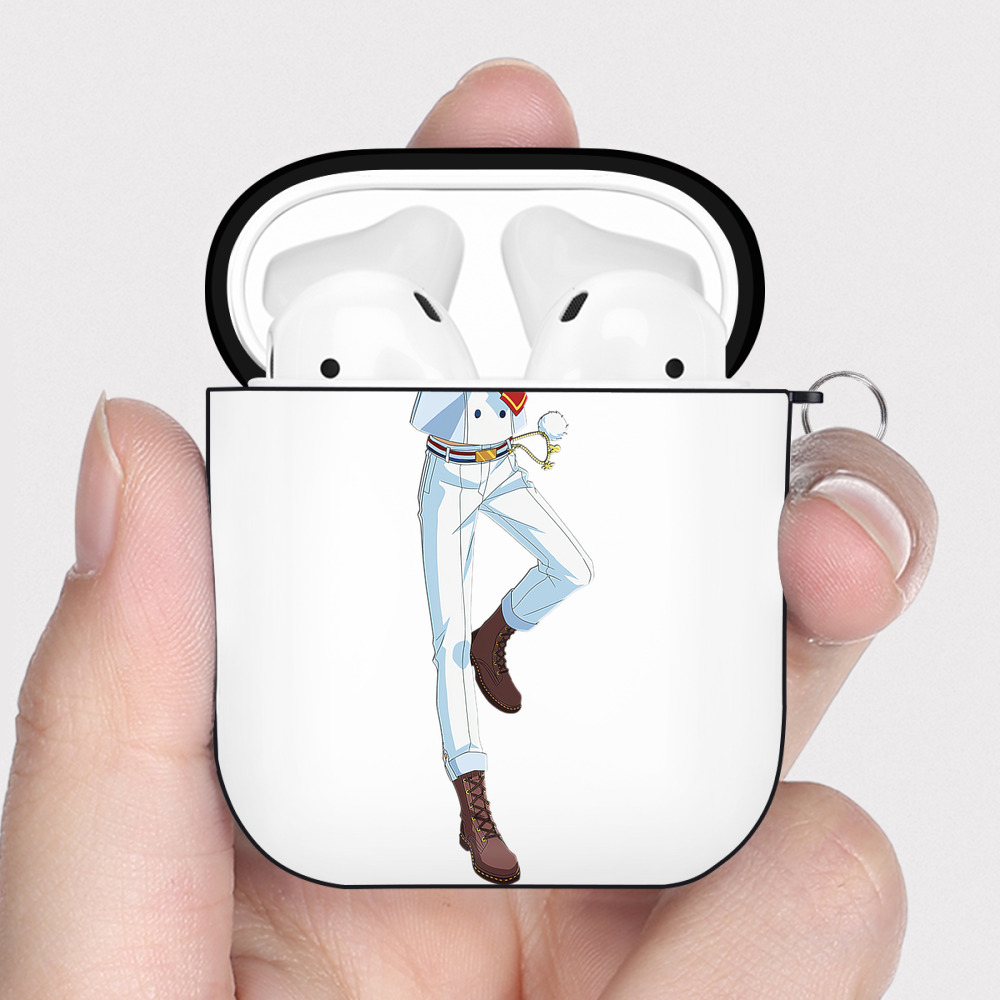（画像用） あんさんぶるスターズ! Ensemble Stars AirPods 第2世代保護ケース ハードシェル ブラック 耐衝撃・防指紋・カラビナ付き