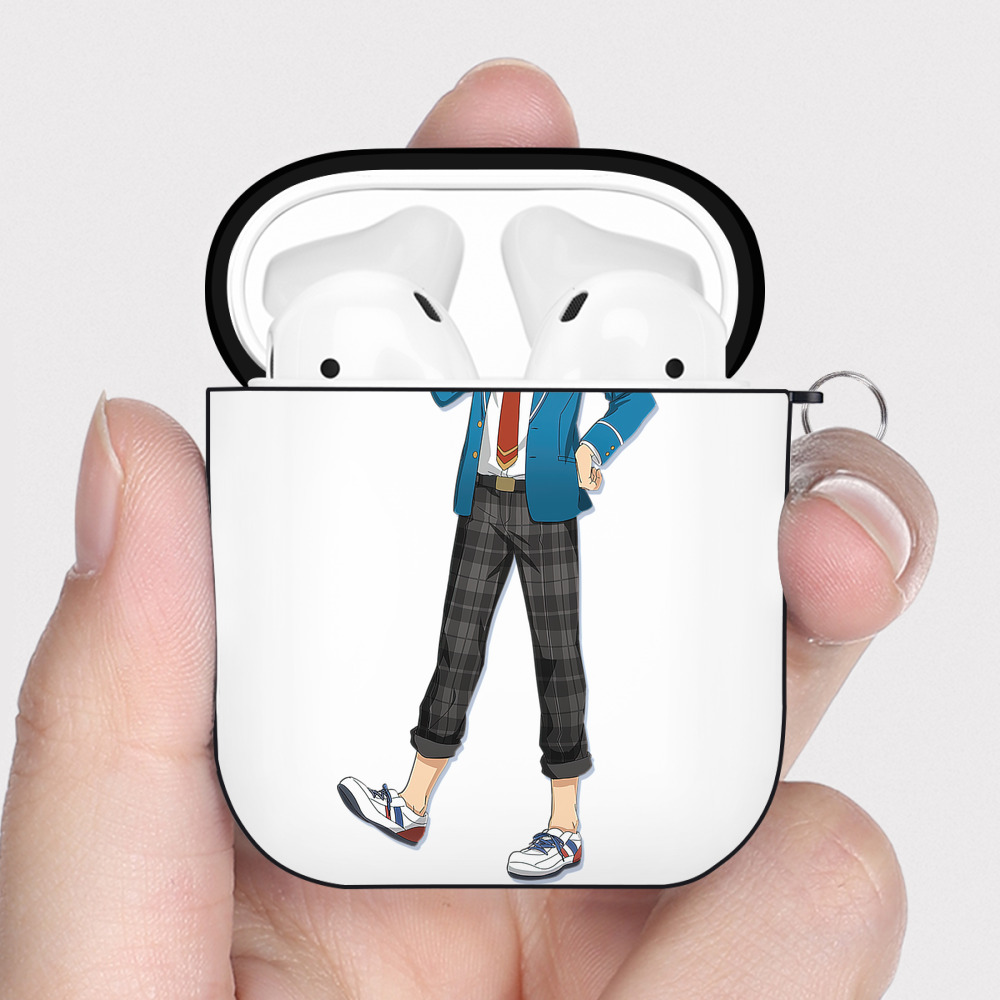 （画像用） あんさんぶるスターズ! Ensemble Stars AirPods 第2世代保護ケース ハードシェル ブラック 耐衝撃・防指紋・カラビナ付き