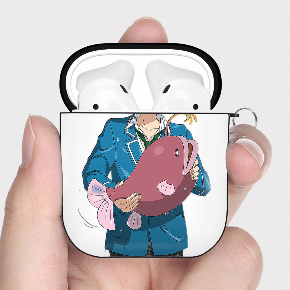 （画像用） あんさんぶるスターズ! Ensemble Stars AirPods 第2世代保護ケース ハードシェル ブラック 耐衝撃・防指紋・カラビナ付き