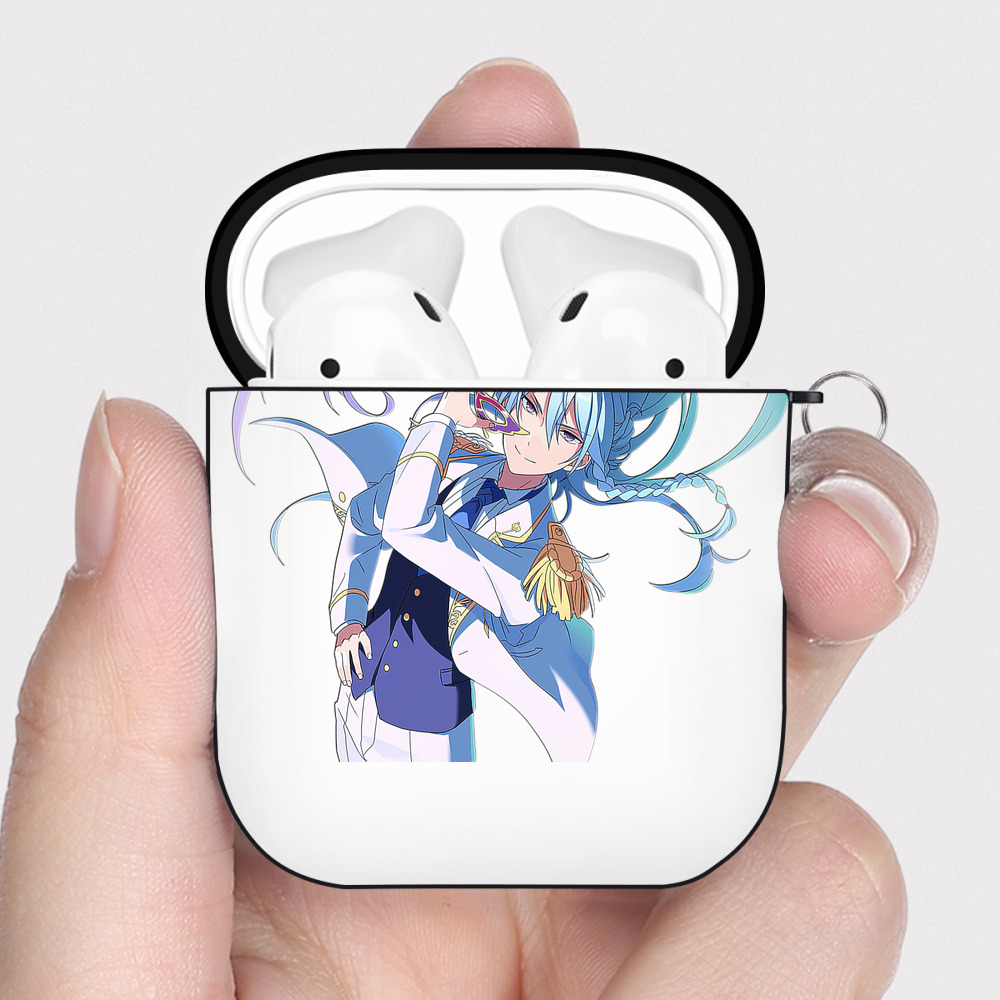（画像用） あんさんぶるスターズ! Ensemble Stars AirPods 第2世代保護ケース ハードシェル ブラック 耐衝撃・防指紋・カラビナ付き