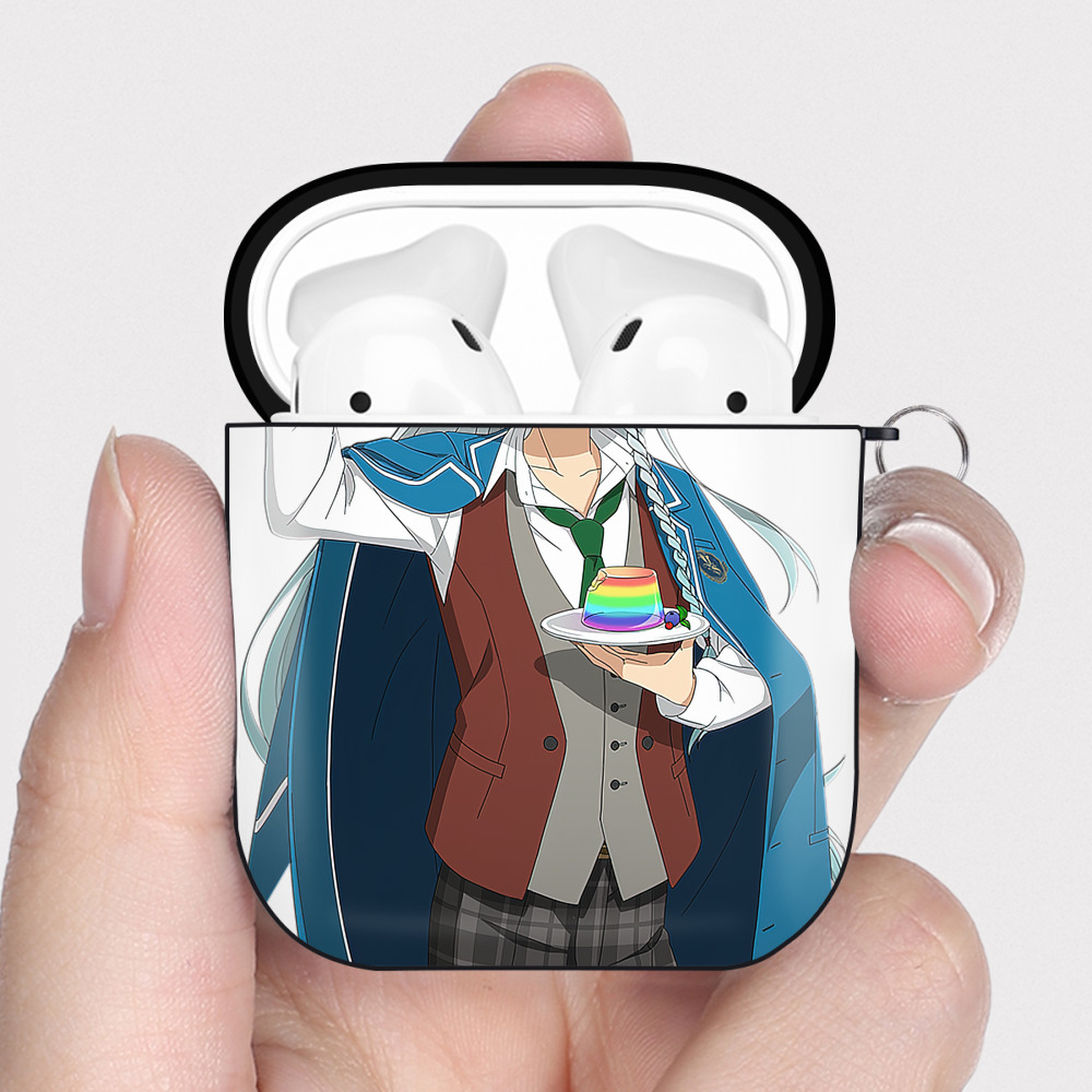 （画像用） あんさんぶるスターズ! Ensemble Stars AirPods 第2世代保護ケース ハードシェル ブラック 耐衝撃・防指紋・カラビナ付き