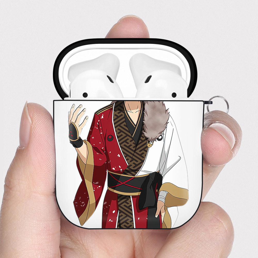 （画像用） あんさんぶるスターズ! Ensemble Stars AirPods 第2世代保護ケース ハードシェル ブラック 耐衝撃・防指紋・カラビナ付き