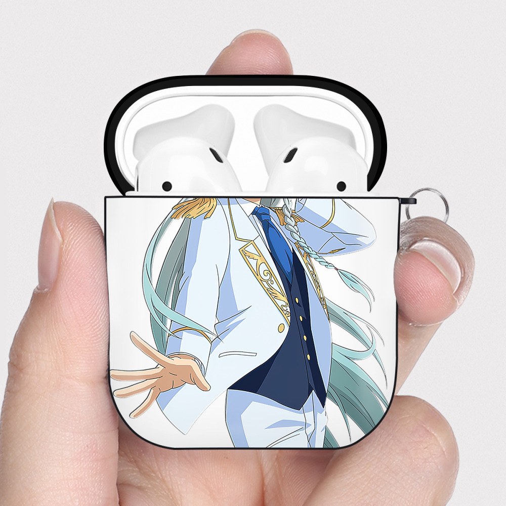 （画像用） あんさんぶるスターズ! Ensemble Stars AirPods 第2世代保護ケース ハードシェル ブラック 耐衝撃・防指紋・カラビナ付き