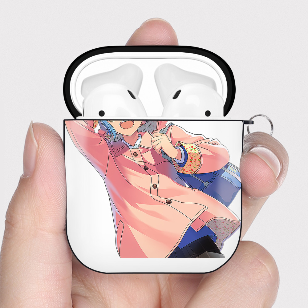 （画像用） あんさんぶるスターズ! Ensemble Stars AirPods 第2世代保護ケース ハードシェル ブラック 耐衝撃・防指紋・カラビナ付き