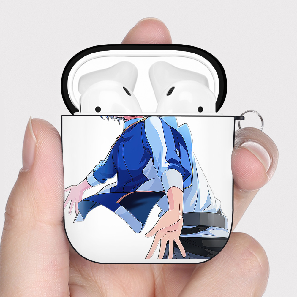 （画像用） あんさんぶるスターズ! Ensemble Stars AirPods 第2世代保護ケース ハードシェル ブラック 耐衝撃・防指紋・カラビナ付き