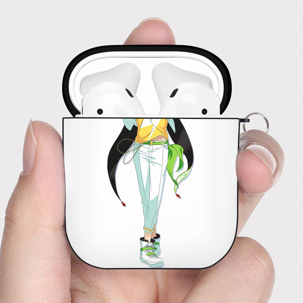 （画像用） あんさんぶるスターズ! Ensemble Stars AirPods 第2世代保護ケース ハードシェル ブラック 耐衝撃・防指紋・カラビナ付き