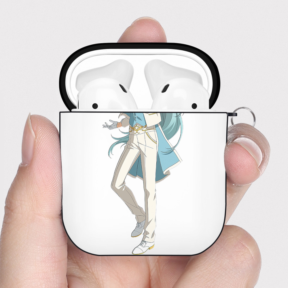 （画像用） あんさんぶるスターズ! Ensemble Stars AirPods 第2世代保護ケース ハードシェル ブラック 耐衝撃・防指紋・カラビナ付き