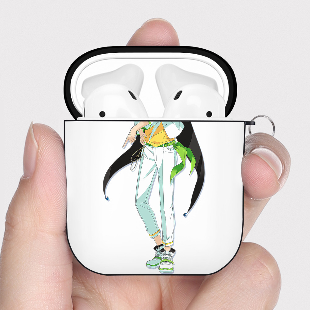 （画像用） あんさんぶるスターズ! Ensemble Stars AirPods 第2世代保護ケース ハードシェル ブラック 耐衝撃・防指紋・カラビナ付き