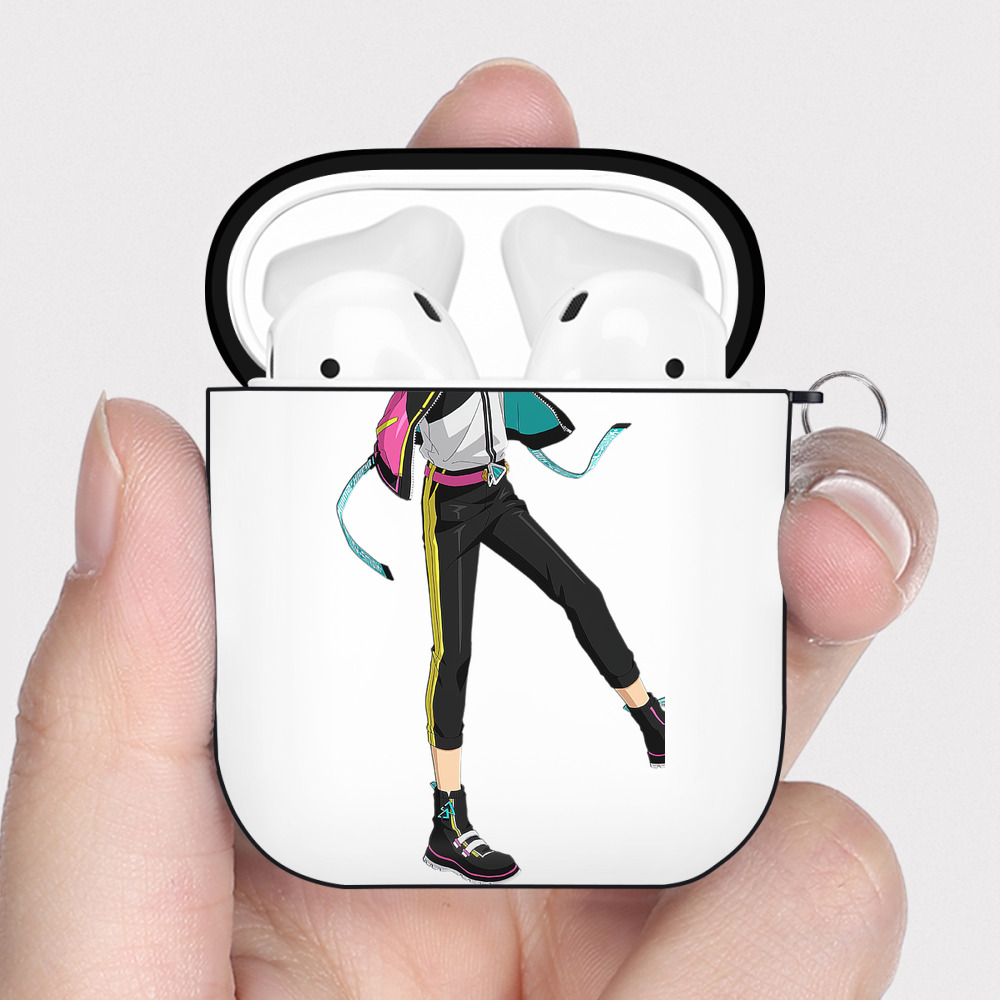 （画像用） あんさんぶるスターズ! Ensemble Stars AirPods 第2世代保護ケース ハードシェル ブラック 耐衝撃・防指紋・カラビナ付き