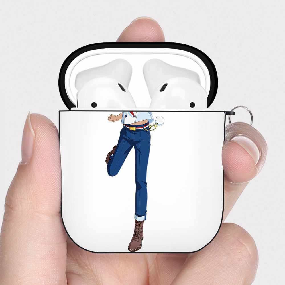 （画像用） あんさんぶるスターズ! Ensemble Stars AirPods 第2世代保護ケース ハードシェル ブラック 耐衝撃・防指紋・カラビナ付き
