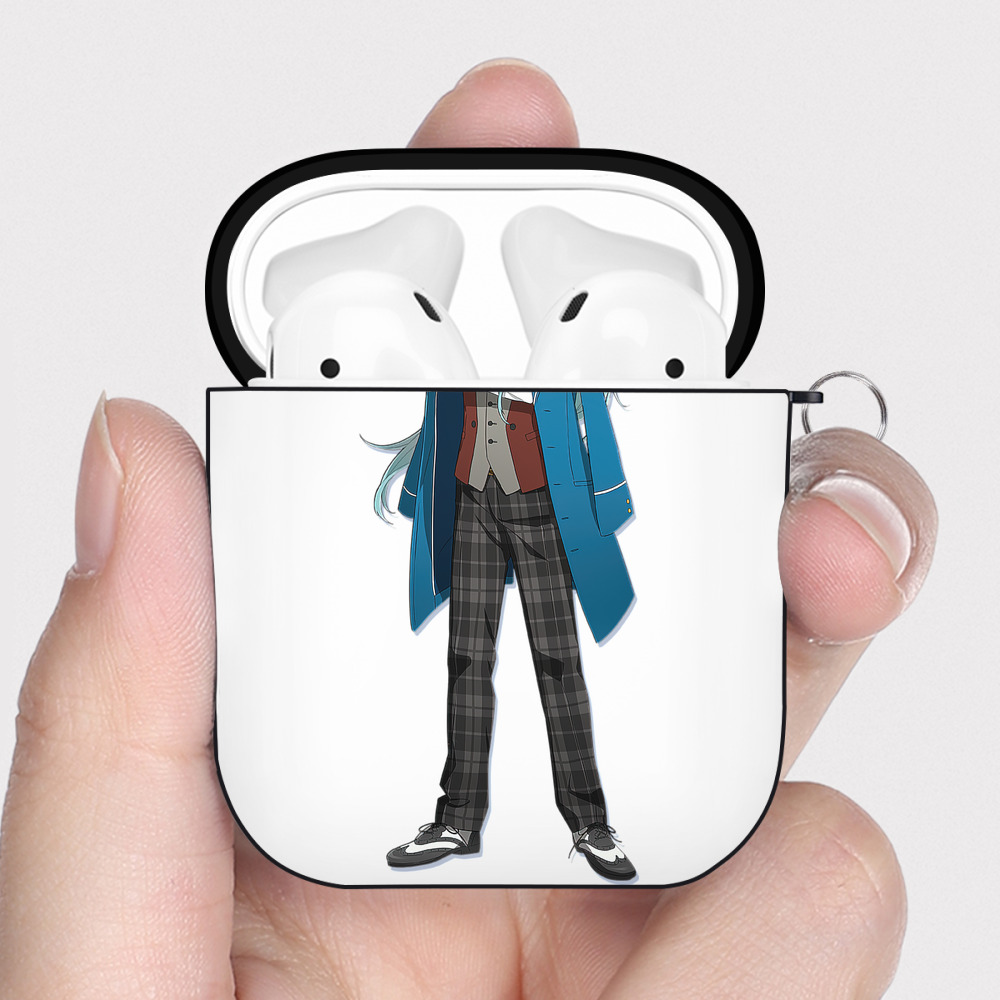 （画像用） あんさんぶるスターズ! Ensemble Stars AirPods 第2世代保護ケース ハードシェル ブラック 耐衝撃・防指紋・カラビナ付き