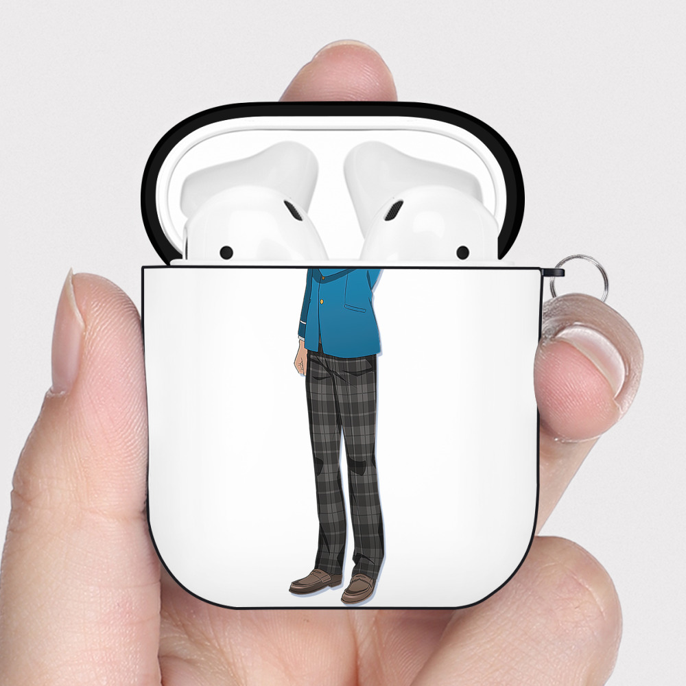（画像用） あんさんぶるスターズ! Ensemble Stars AirPods 第2世代保護ケース ハードシェル ブラック 耐衝撃・防指紋・カラビナ付き