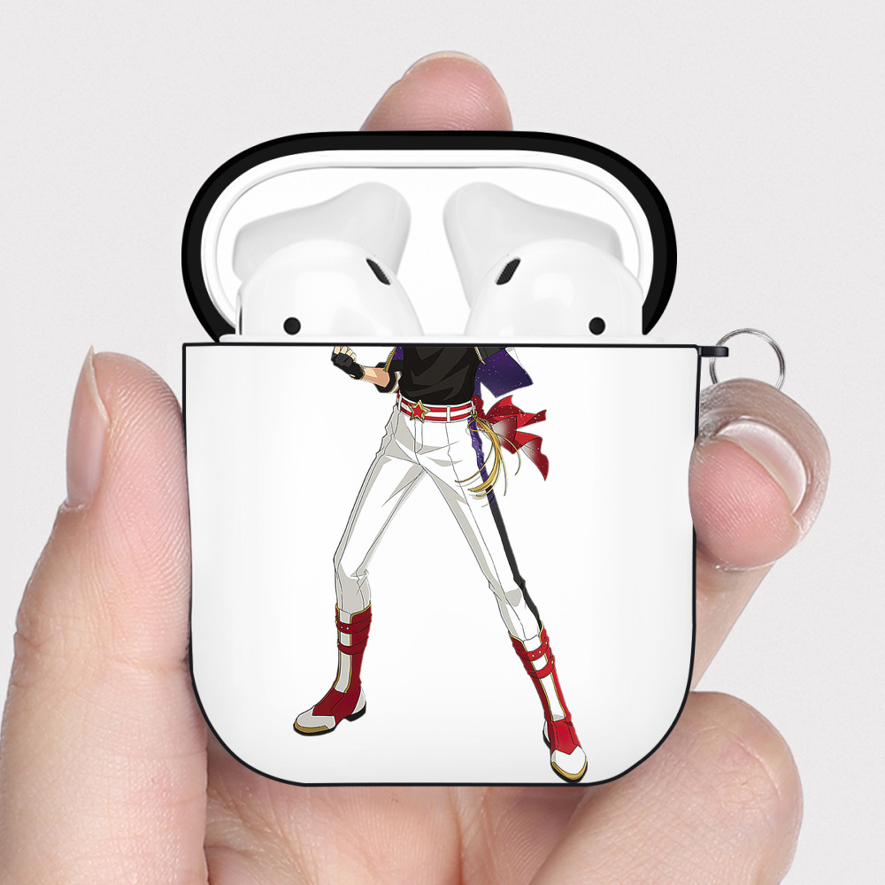 （画像用） あんさんぶるスターズ! Ensemble Stars AirPods 第2世代保護ケース ハードシェル ブラック 耐衝撃・防指紋・カラビナ付き