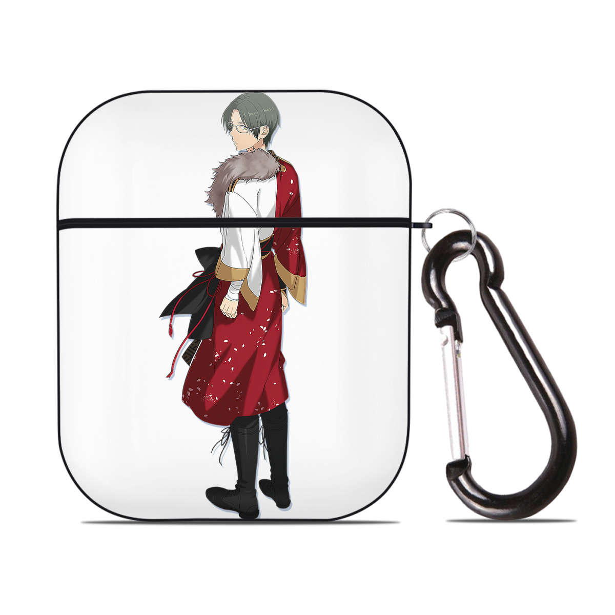 （画像用） あんさんぶるスターズ! Ensemble Stars AirPods 第2世代保護ケース ハードシェル ブラック 耐衝撃・防指紋・カラビナ付き