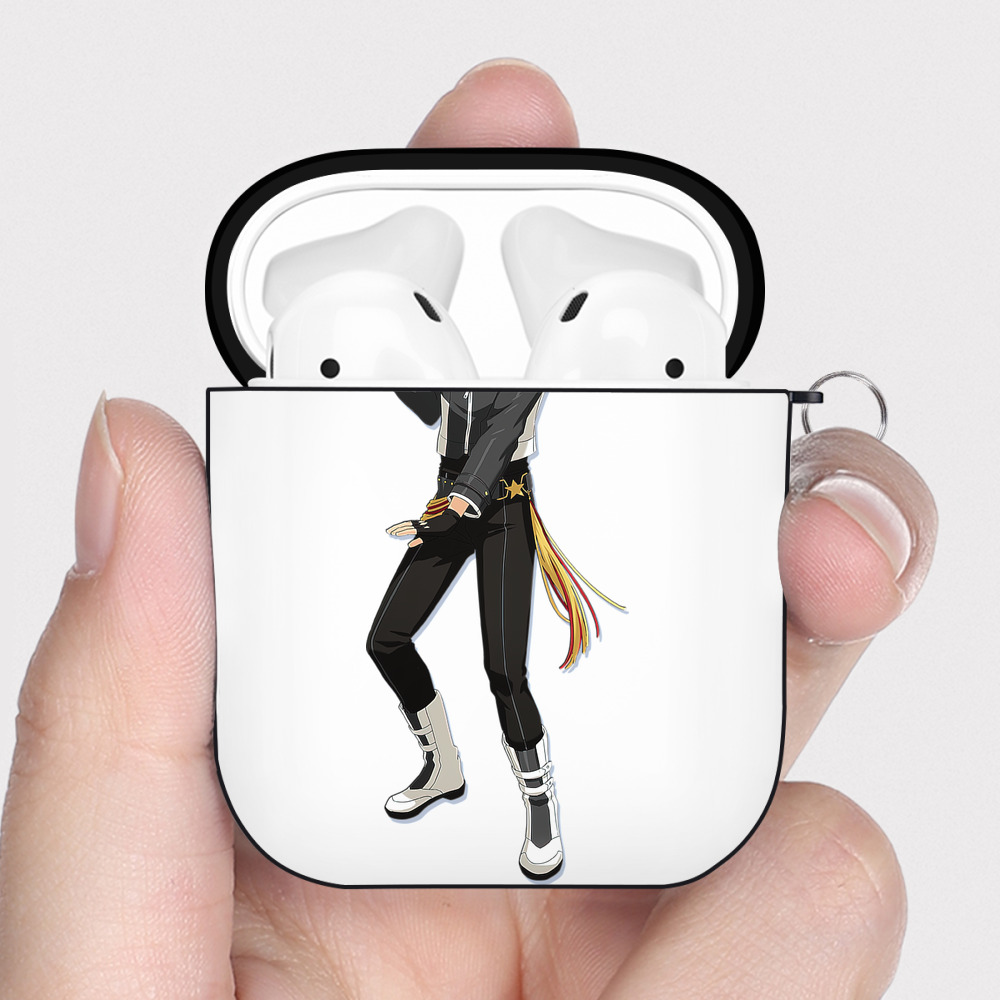 （画像用） あんさんぶるスターズ! Ensemble Stars AirPods 第2世代保護ケース ハードシェル ブラック 耐衝撃・防指紋・カラビナ付き