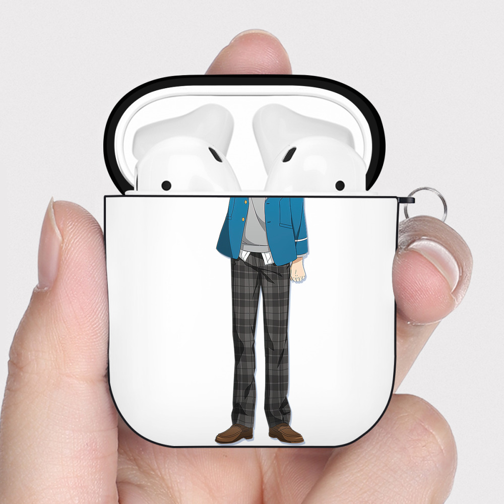 （画像用） あんさんぶるスターズ! Ensemble Stars AirPods 第2世代保護ケース ハードシェル ブラック 耐衝撃・防指紋・カラビナ付き