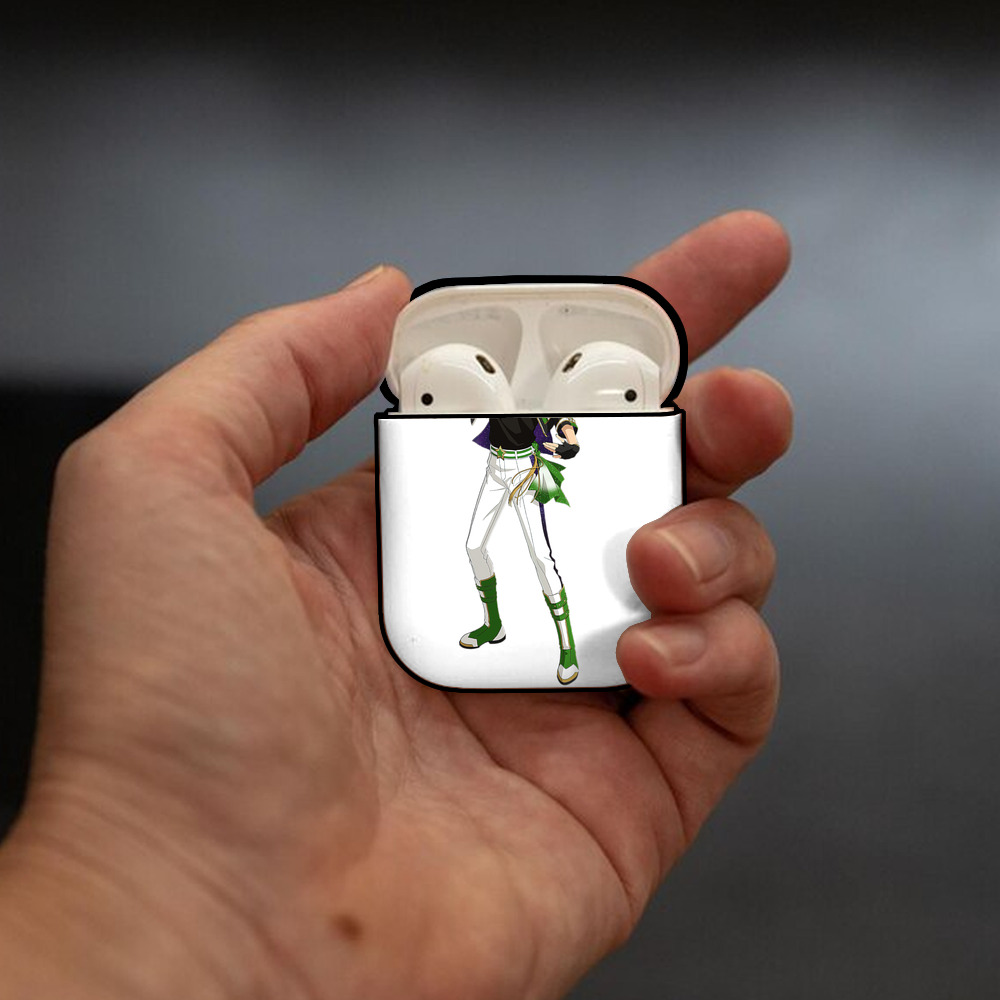 あんさんぶるスターズ! Ensemble Stars AirPods 第2世代保護ケース ハードシェル ブラック 耐衝撃・防指紋・カラビナ付き