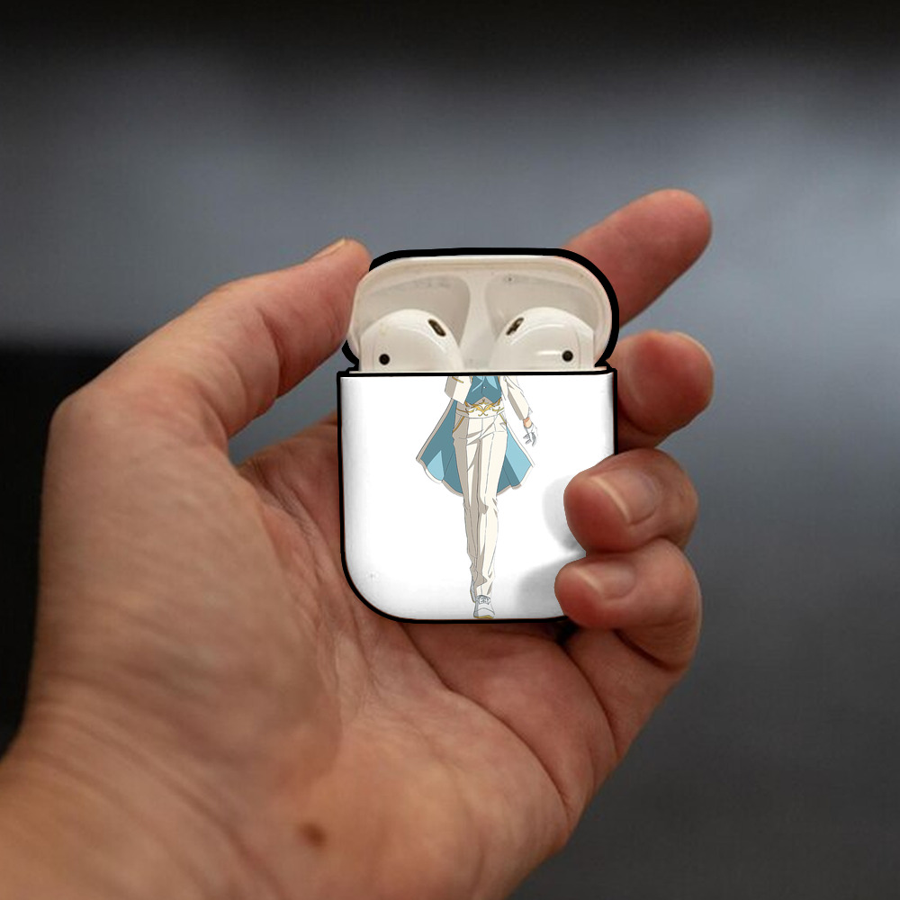 あんさんぶるスターズ! Ensemble Stars AirPods 第2世代保護ケース ハードシェル ブラック 耐衝撃・防指紋・カラビナ付き
