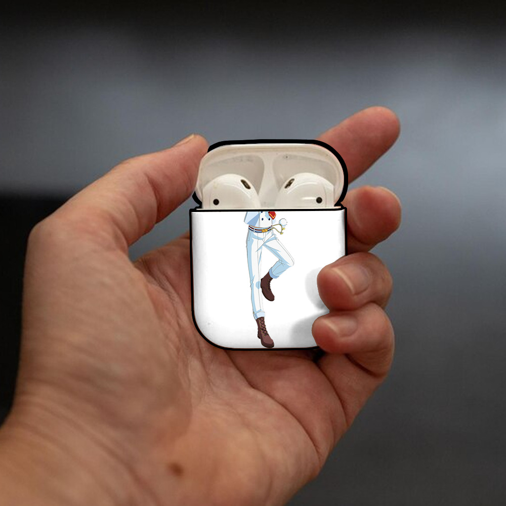 あんさんぶるスターズ! Ensemble Stars AirPods 第2世代保護ケース ハードシェル ブラック 耐衝撃・防指紋・カラビナ付き