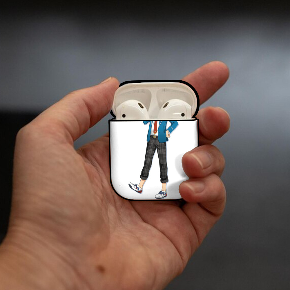 あんさんぶるスターズ! Ensemble Stars AirPods 第2世代保護ケース ハードシェル ブラック 耐衝撃・防指紋・カラビナ付き