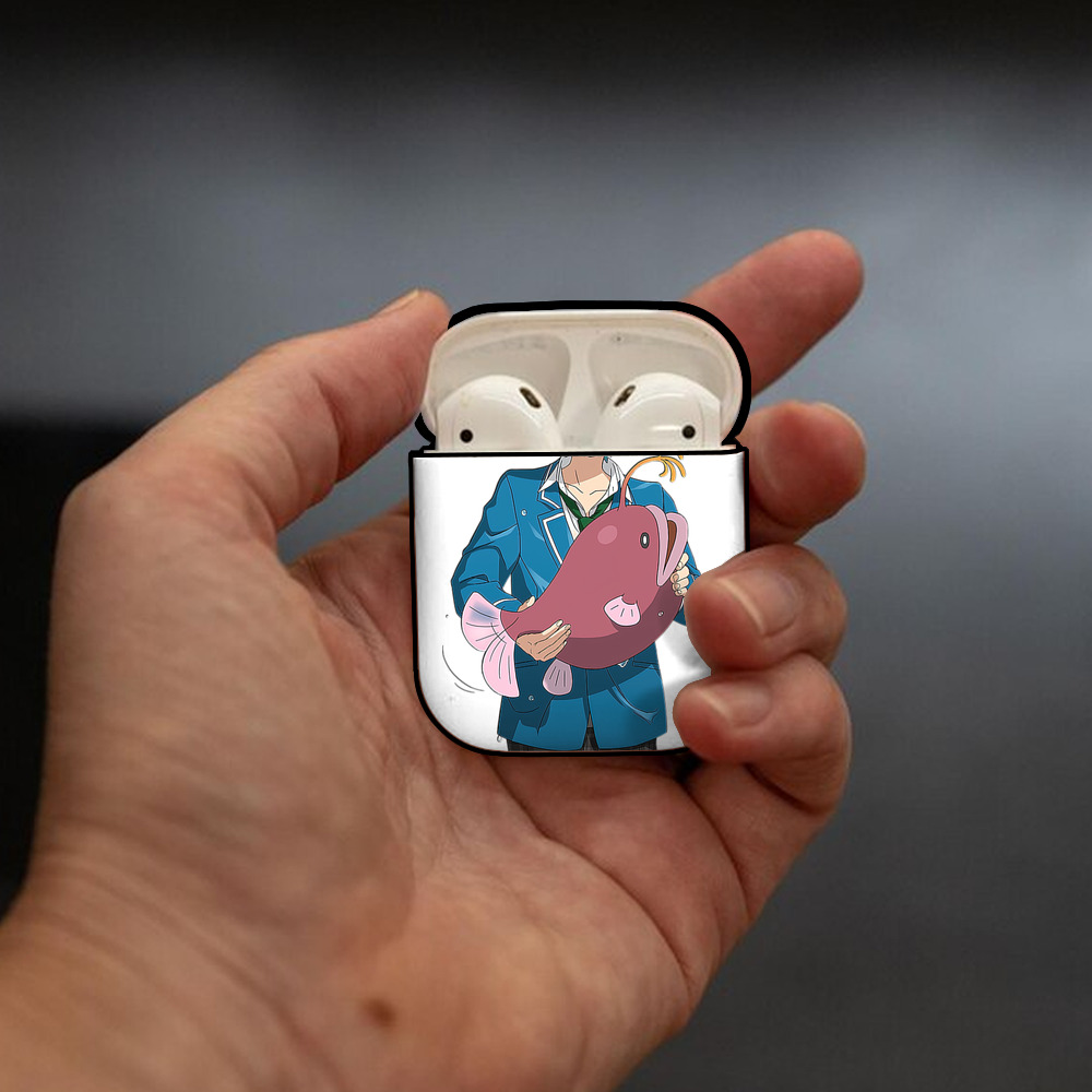 あんさんぶるスターズ! Ensemble Stars AirPods 第2世代保護ケース ハードシェル ブラック 耐衝撃・防指紋・カラビナ付き