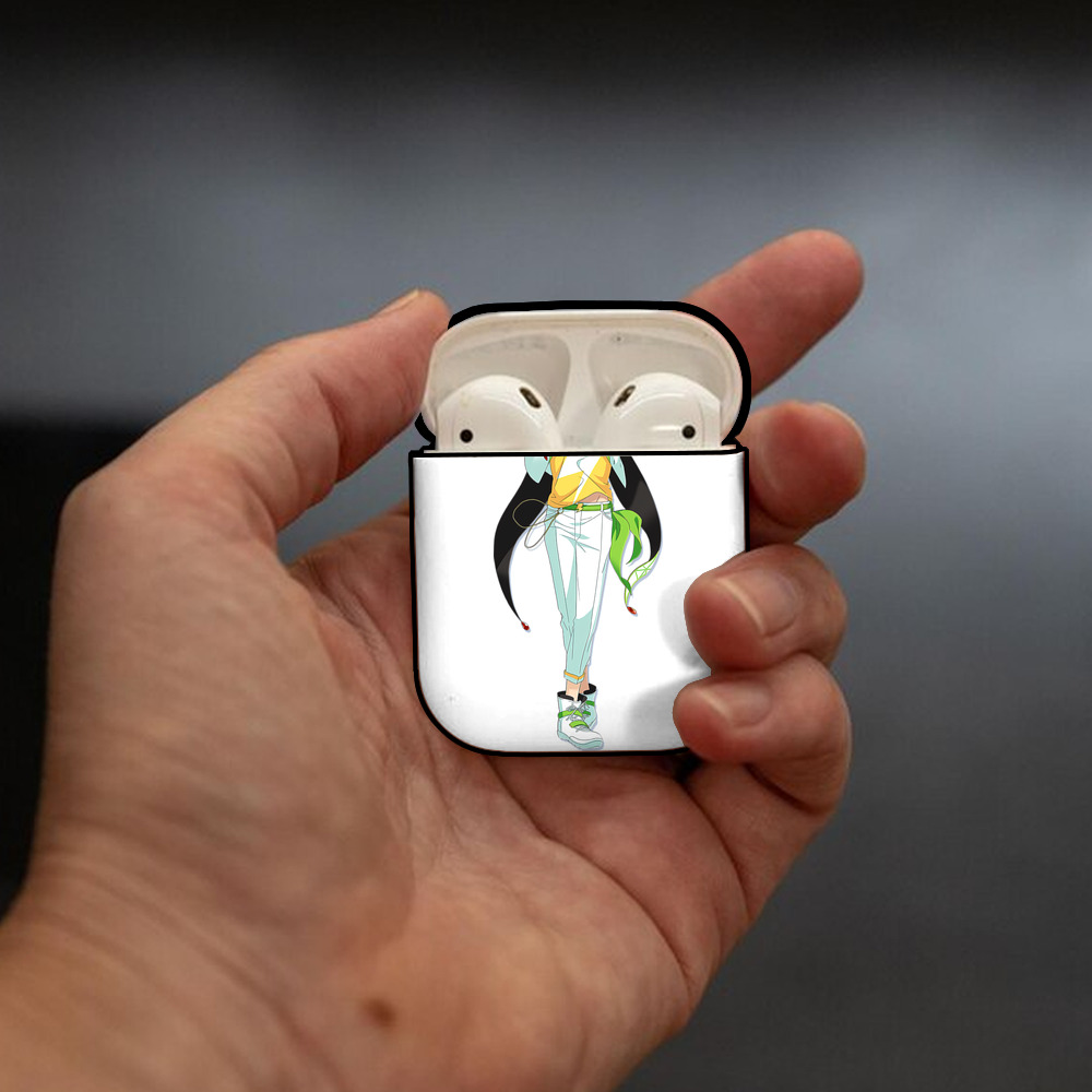 あんさんぶるスターズ! Ensemble Stars AirPods 第2世代保護ケース ハードシェル ブラック 耐衝撃・防指紋・カラビナ付き