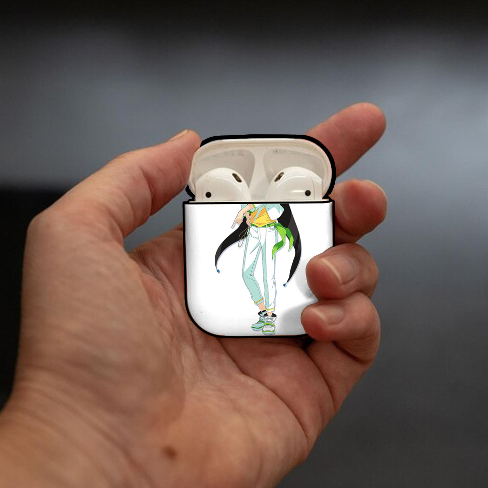 あんさんぶるスターズ! Ensemble Stars AirPods 第2世代保護ケース ハードシェル ブラック 耐衝撃・防指紋・カラビナ付き