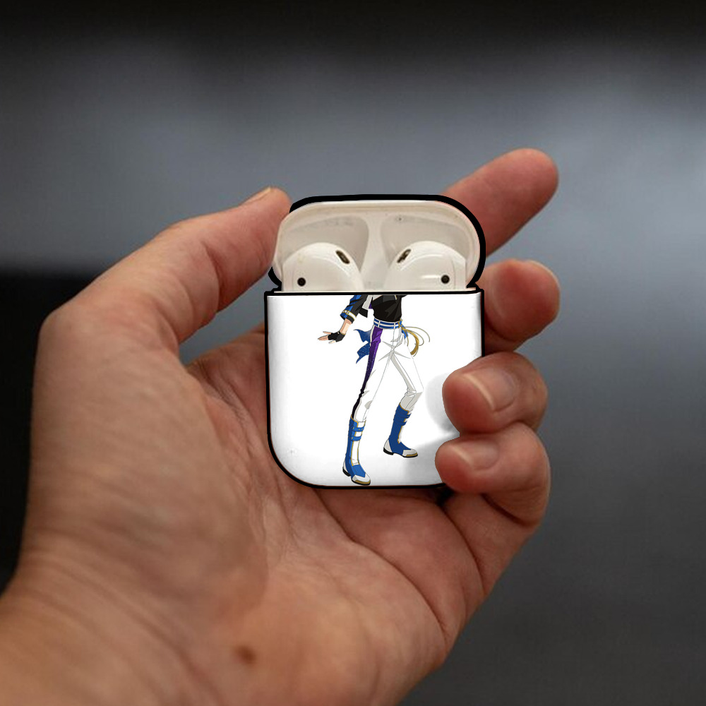 あんさんぶるスターズ! Ensemble Stars AirPods 第2世代保護ケース ハードシェル ブラック 耐衝撃・防指紋・カラビナ付き