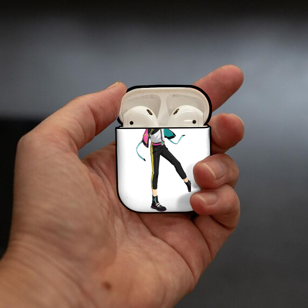 あんさんぶるスターズ! Ensemble Stars AirPods 第2世代保護ケース ハードシェル ブラック 耐衝撃・防指紋・カラビナ付き