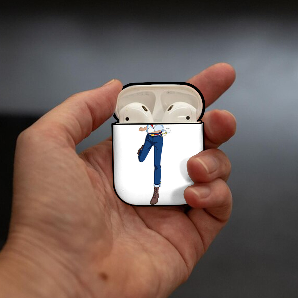 あんさんぶるスターズ! Ensemble Stars AirPods 第2世代保護ケース ハードシェル ブラック 耐衝撃・防指紋・カラビナ付き
