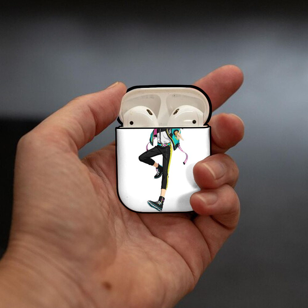 あんさんぶるスターズ! Ensemble Stars AirPods 第2世代保護ケース ハードシェル ブラック 耐衝撃・防指紋・カラビナ付き
